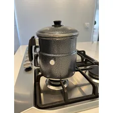 Leiteira, Fervedor Leite Com Apito, Inderramável 2 Litros Cor Cinza Craqueado Foto mini 3