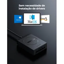 Leitor De Cartão Ugreen Usb 3.0 Para Sd + Tf Foto mini 4