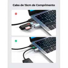 Leitor De Cartão Ugreen Usb 3.0 Para Sd + Tf Foto mini 3