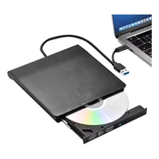 Leitor De Cd Dvd Driver Via Usb 3.0 Note Pc Mac Plug & Play Cor Preto 127/220v Foto mini 1