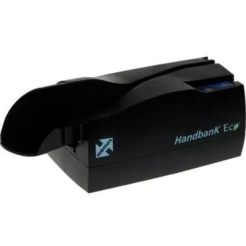 Leitor de Código de Barras Boletos e Cheques CMC-7 Handbank 10 Eco Nonus Tracionamento Automático do Documento Foto 1