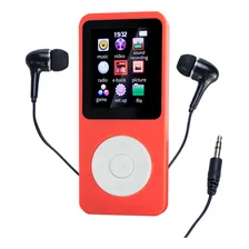 Leitor De Mp3 E Mp4 Com Tela De 1,77'' Iigenai Type-c Cor Vermelho Foto  mini 1