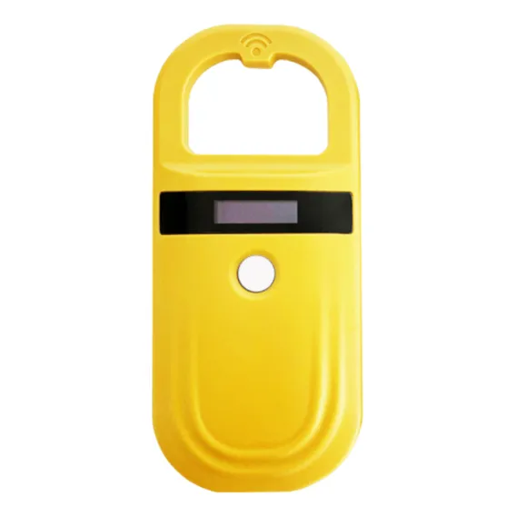 Leitor Microchip Animal Animal Id Display Lcd Amarelo Foto 1
