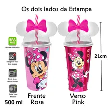 Lembrança Decoração Plasútil Festa Aniversário Minnie Rosa Kit C/ 15 Foto mini 2