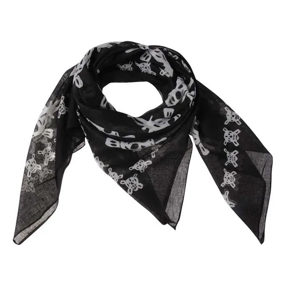 Lenço Bandana Caveira Punhal Punk Metal Rock Motoqueiro Foto 1