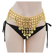 Lenço De Quadril P/dança Do Ventre Cigana Premium Cor Dourado Foto  mini 1