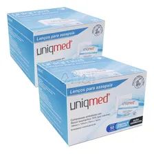 Lenço Para Assepsia Álcool 70% Uniqmed 19x14cm - 100 Un Foto mini 1