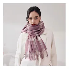 Lenço Pashimina Echarpe Cachecol Manta Moda Inverno Frio Cor Lavanda - 04 Foto mini 1