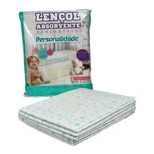 Lençol Absorvente P/ Desfralde Personalidade 80x60cm C/18un Cor Branco Desenho Do Tecido Liso Foto mini 1