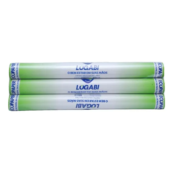 Lençol Hospitalar Descartável Papel 50m X 50cm 6 Rolos Foto 1