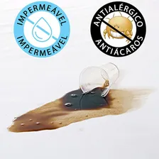 Lençol Impermeável Protetor Colchão Solteiro Altura 42cm Foto mini  2