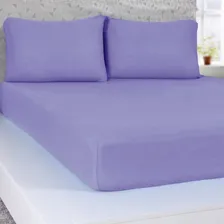 Lençol Malha Avulso Casal Queen 1 Peça - Lilás Foto  mini 1