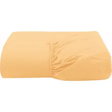 Lençol Mini Cama Montessoriana C/ Elástico Percal 200 Fios Cor Salmon Foto  mini 1