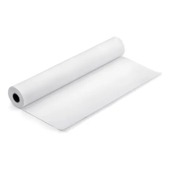 Lençol Papel Maca Hospitalar 50cmx50m Branco Com 2 Rolos Foto 1