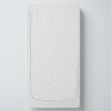 Lençol Para Berço Infantil Elástico Padrão Americano Branco Foto mini 2