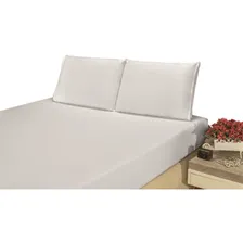 Lençol Para Cama Box 30cm Altura Cores Com Elástico Cor Branco Foto mini 1