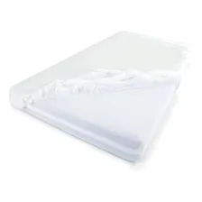 Lençol Plástico Capa Impermeável Com Elástico Solteiro Desenho Do Tecido Branco Foto  mini 1