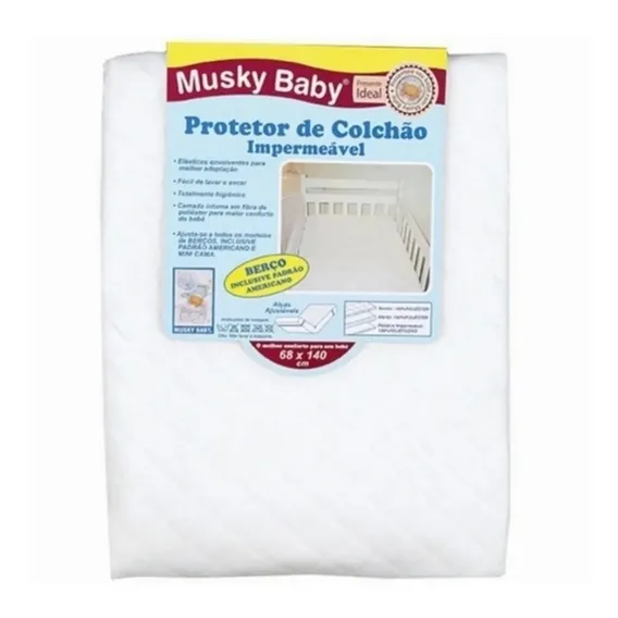 Lençol Protetor De Colchão Capa Impermeável Mini Cama Berço Foto 1