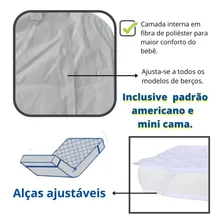 Lençol Protetor De Colchão Capa Impermeável Mini Cama Berço Foto mini 4