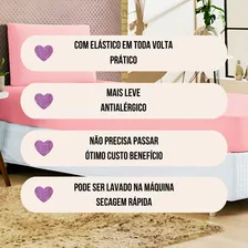 Lençol Solteiro Avulso 1pç - Lençol C/ Elástico A Volta Toda Cor Rosê Foto mini 4