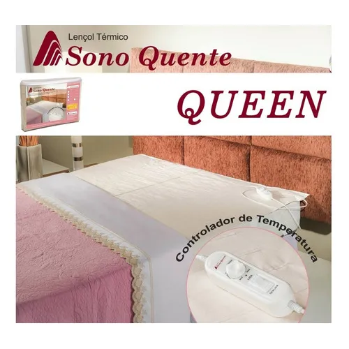 Lençol Térmico Casal Queen 16 Temperatur Sono Quente Inmetro Voltagem 110v Foto 1