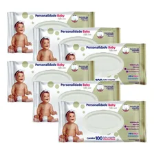 Lenços Umedecidos Personalidade Baby 100 Toalhinhas Kit 6 Un Foto mini 1