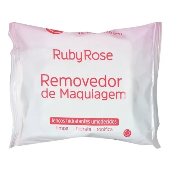 Lenços Umedecidos - Removedor De Maquiagem Ruby Rose Foto 1