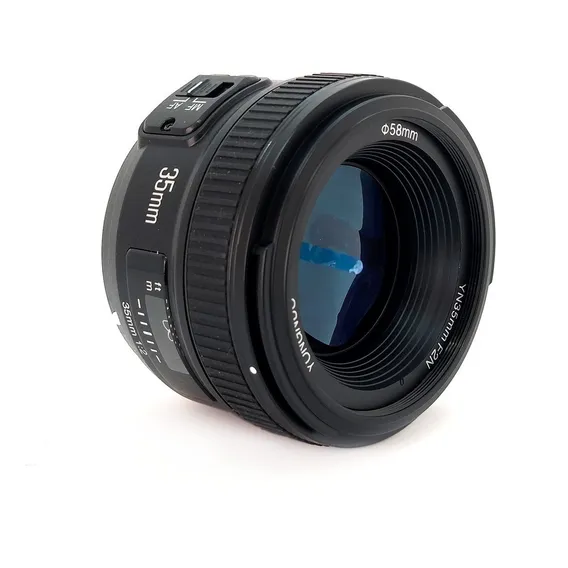 Lente Af Yongnuo 35mm F/2.0 Mf P/Nikon D3100 D3200 D5100 Cor preta Tipo de montagem Nikon F Foto 1