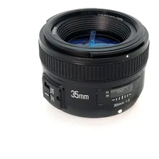 Lente Af Yongnuo 35mm F/2.0 Mf P/Nikon D3100 D3200 D5100 Cor preta Tipo de montagem Nikon F Foto mini 2