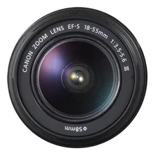 Lente Canon Ef-s 18-55mm F/3.5-5.6 Iii Cor Preto Foto mini 3
