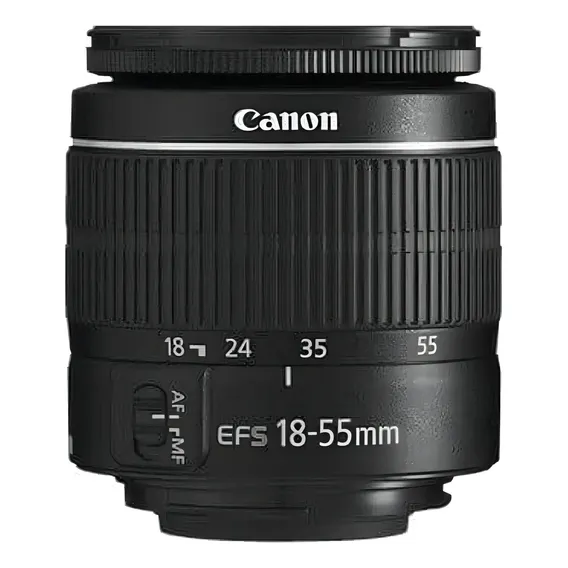 Lente Canon Ef-s 18-55mm F/3.5-5.6 Iii Cor Preto Foto 1