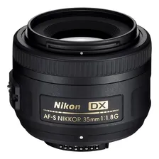 Lente Nikon 35mm f/1.8G preta Foto mini 1