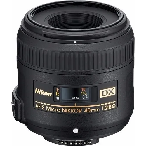 Lente Nikon 40mm F/2.8g Af-s Dx Micro-nikkor Macro Na Caixa Foto 1