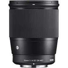 Lente Sigma 16mm F1.4 Dc Dn Para Sony E Contemporary Foto mini 2