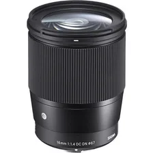 Lente Sigma 16mm F1.4 Dc Dn Para Sony E Contemporary Foto mini 3