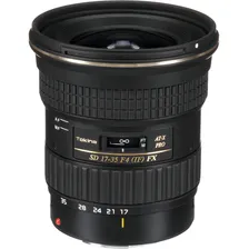 Lente Tokina At-x 17-35mm F/4 Pro Fx Full Frame Canon Ef Foto mini  2