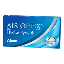 Lentes De Contato Air Optix Plus Hydraglyde - Mensal Grau Esférico -11.00 Miopia Foto  mini 1