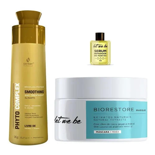 Let Me Be Progressiva Phyto 1l + Mascara Biorestore 250g Foto 1