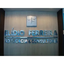 Letra Aço Inox Letreiro Em Aço Inox 3d 40cm - Unidade Foto mini  3