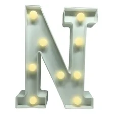 Letra Luminária Led 3d Decorativa Branco Hiperfesta Und Cor H Foto mini 4
