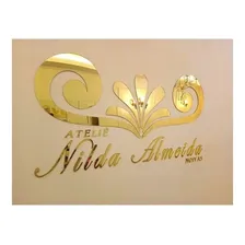 Letras Em Acrílico Espelhado 100 X 30 Rose Gold, E Outros Foto mini 1