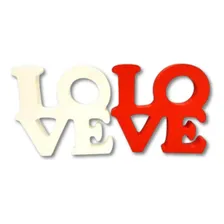 Letras Mdf Palavra Love - 16cm Cor Vermelho Foto  mini 1