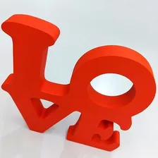 Letras Mdf Palavra Love - 16cm Cor Vermelho Foto mini  2