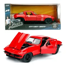 Letty's Chevy Corvette 1966 Vermelho Velozes e Furiosos 1:24 Jada Foto mini  2