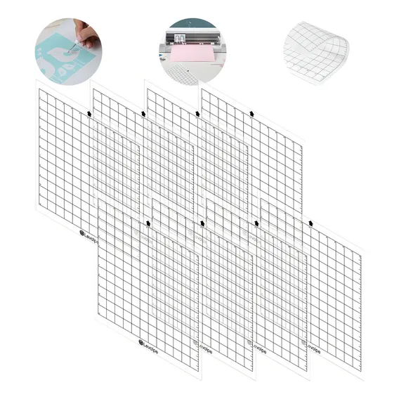Levolpe 8 bases de corte para silhouette cameo plotter com cola 30x30 Foto 1
