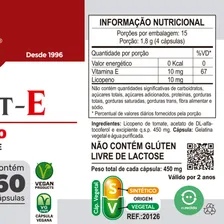 Licopeno Unilife Liprost E Vitamina E 60 Cápsulas Sabor Sem sabor Foto mini 2