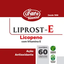 Licopeno Unilife Liprost E Vitamina E 60 Cápsulas Sabor Sem sabor Foto mini 3