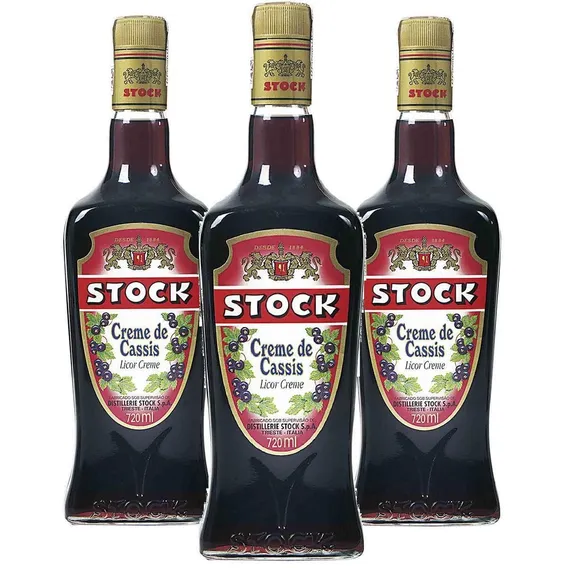 Licor Creme De Cassis Stock 720ml (3 Und) Foto 1