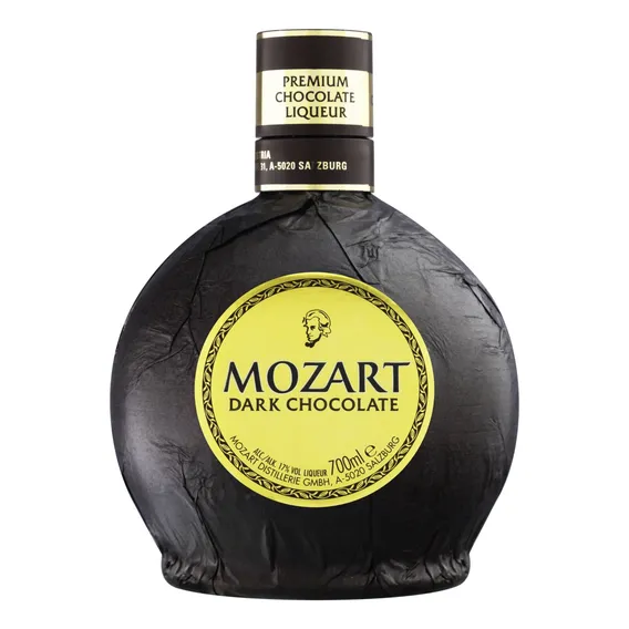 Licor Fino Chocolate Amargo Mozart Garrafa 700ml Foto 1