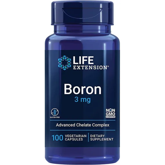 Life Extension Boro 3mg Advanced Chelate 100 Cápsulas Sabor Sem sabor Foto 1